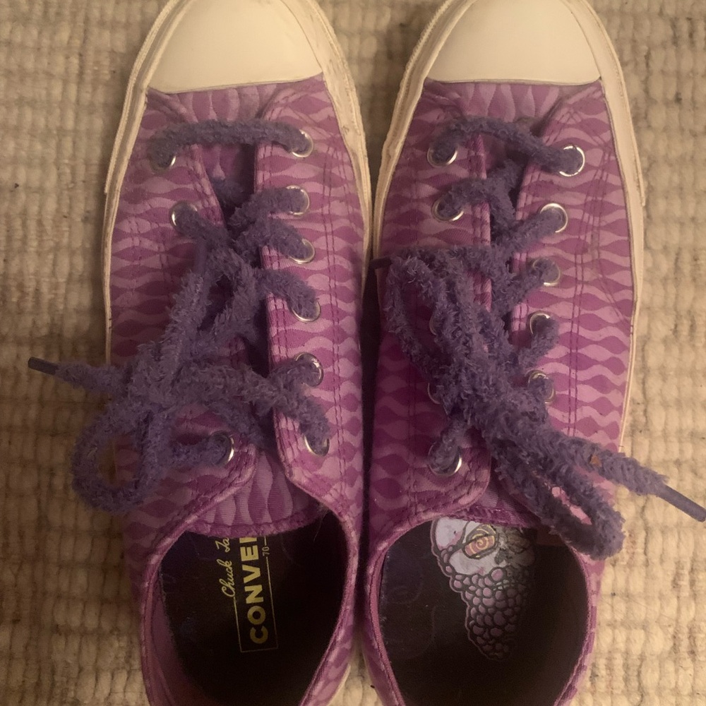 Purple Patterned converse - Picture 5 of 5